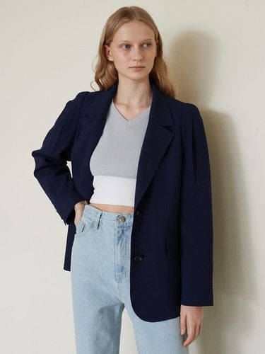 V. Puff Single Jacket (Navy) - VERBE - Modalova