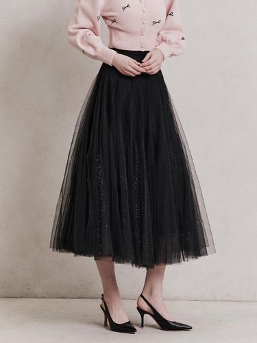 Etoile Banding Sha Skirt_Black - GRACE U - Modalova