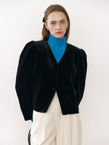 Velvet Jacket (Black) - ROLAROLA - Modalova