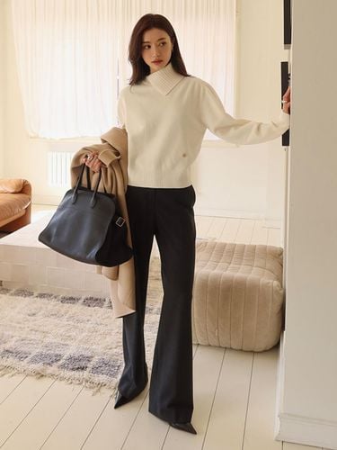 Semi-wide Winter Trousers - FRONTROW - Modalova