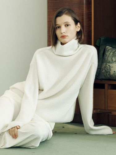 KNIT] Cashmere-blend Turtleneck Pullover - FRONTROW - Modalova