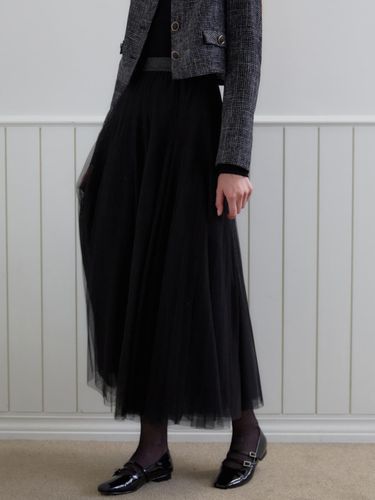 Long Flare Sha Skirt_4color - ZEROSTREET - Modalova