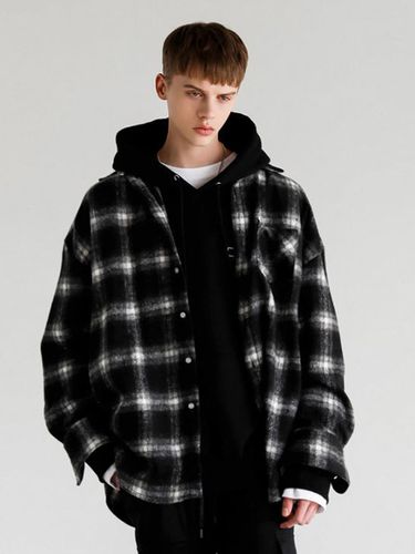 Unisex Flex Checked Shirt Black - AVANDRESS - Modalova