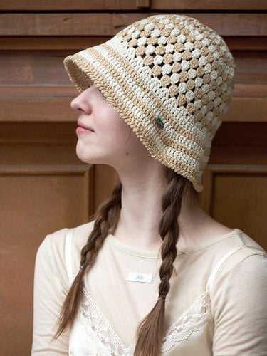 No.57 Crochet Bucket Hat (10Colors) - Slowslowly - Modalova