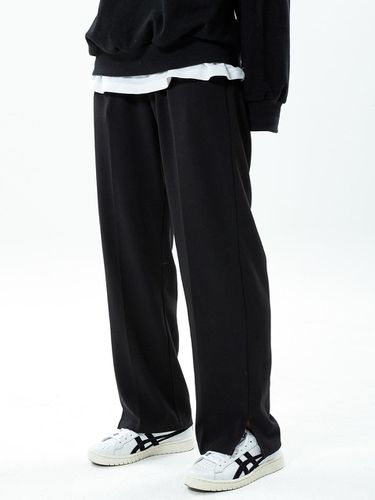 Unisex Wide Banding Slacks_Black - PEPPERSEASONING - Modalova