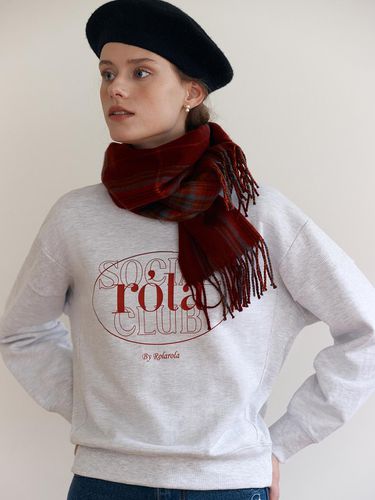 Outline Logo Sweatshirt_Melange Gray - ROLAROLA - Modalova