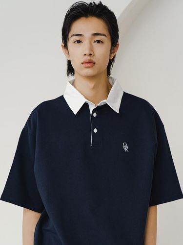 CAWK Logo Polo T-Shirt - Navy - CAMELWORK - Modalova