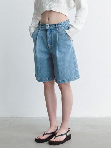 Light Blue Denim Shorts - Blue - LE - Modalova