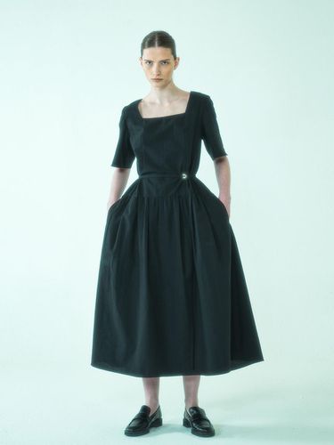 Seersucker Dress_Black - AEER - Modalova