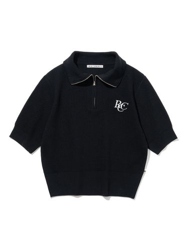 Knit Half Zip-up Short Sleeve _ - ROCCI ROCCI - Modalova