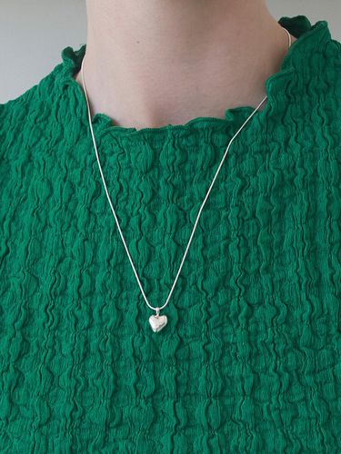 Heart Greenery Necklace 02_ Silver - STILL INSTANT - Modalova