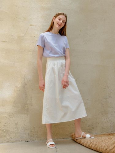 Cotton Long Skirt (White) - YUPPE - Modalova