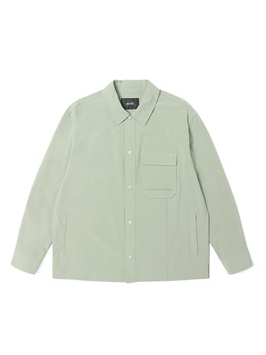 Eyelet Detail Pocket Shirt Jacket _ - ADHOC - Modalova