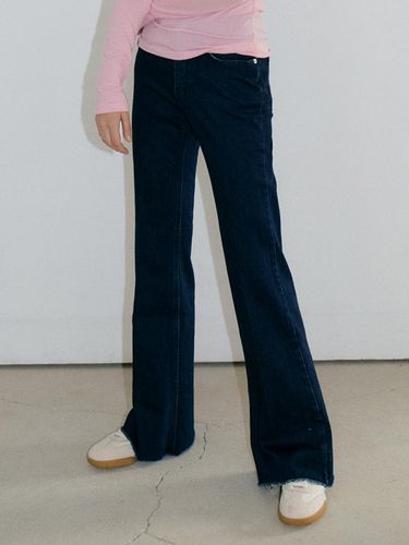 Denim Slim Bootcut Pants (Blue) - Authenti - Modalova