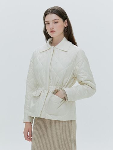 Cashmere Collar Light Down Jacket[IVORY][BLACK] - HACIE - Modalova