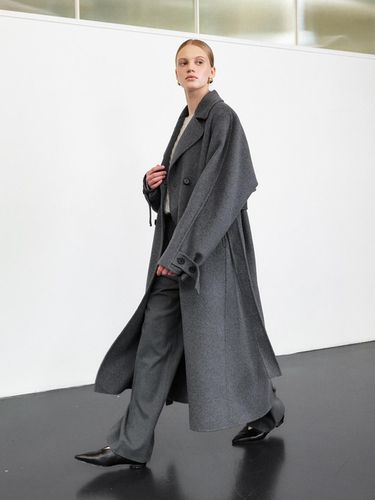 Handmade Cashmere Double Coat_[3COLORS] - HACIE - Modalova