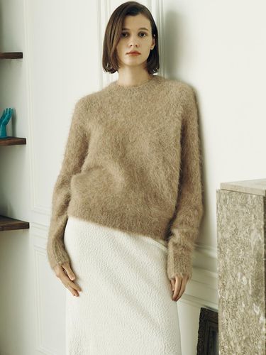 Knit] Hairy Volume Sleeve Pullover - FRONTROW - Modalova