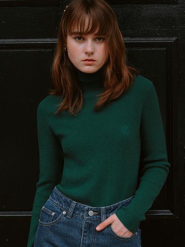 Turtleneck Pullover - Green - ROLAROLA - Modalova