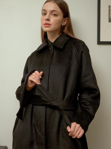 Balmacan Wool Coat_Black - bibyseob - Modalova