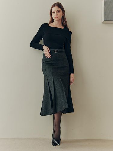 Long Pleated Belt Skirt_2 color - ZEROSTREET - Modalova