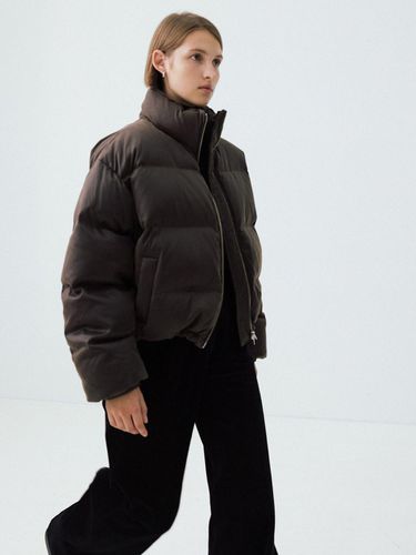 Crack Faux ather Down Jacket () - LE - Modalova