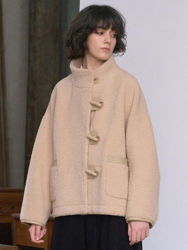 High Neck Duffle Shearing Coat - VOCAVACA - Modalova