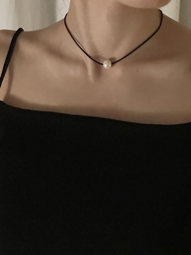 Slim Pearl Necklace - VARISONC - Modalova