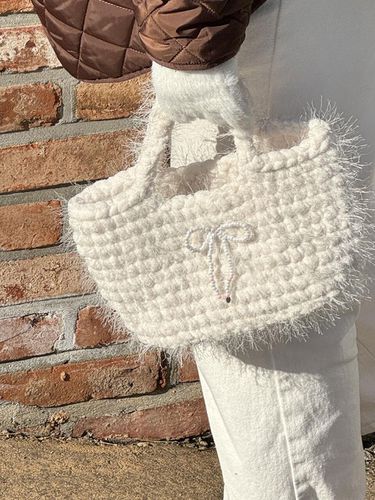 Lovely Fringe Mini Bag_White - VARISONC - Modalova