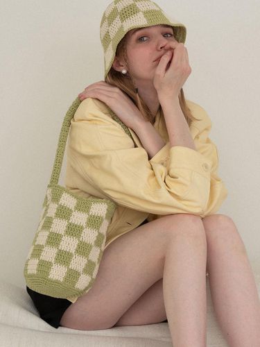 No.89 / Checks Bucket Bag - Slowslowly - Modalova