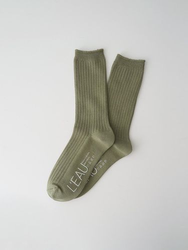 Leau Basic Socks_Khaki - L’EAU - Modalova