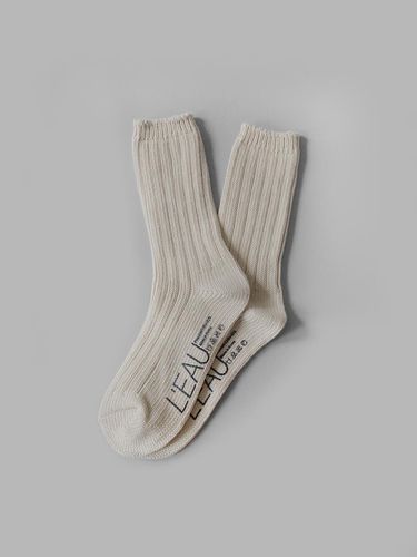 Leau Cotton Socks_Ecru - L’EAU - Modalova