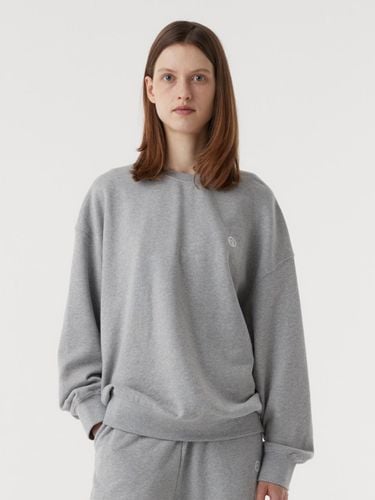 Logo Oversized Cotton Sweatshirt [Grey] - EAAH - Modalova