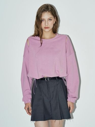 Cut Out Cropped Sweatshirt (Pink) - Rosefrantz - Modalova