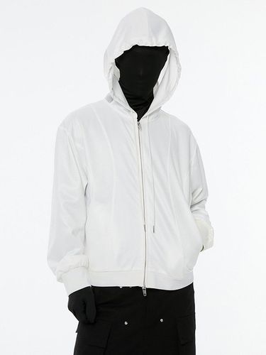 Athleisure Zip-Up Hoodie_White - ANOTHERYOUTH - Modalova