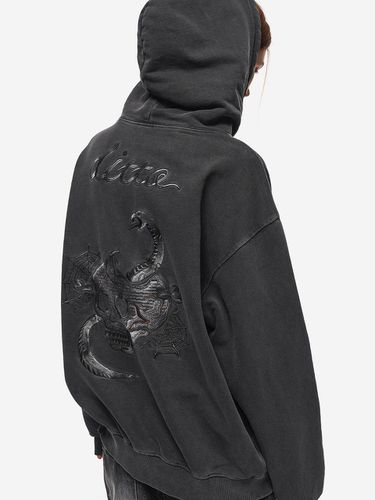 Pigment Hooded Zip-Up _ Smoke Black - CPGN - Modalova