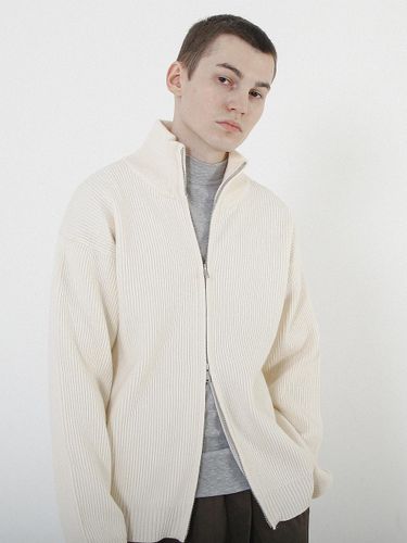 Modal Knit Zip-up Cardigan - Chance’s noi - Modalova