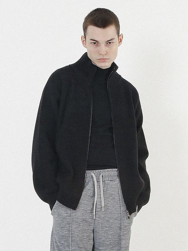 Modal Knit Zip-up Cardigan (Black) - Chance’s noi - Modalova