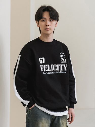 FELICITY Uniform Oversized Sweatshirt (4 Color) - alvinclo - Modalova