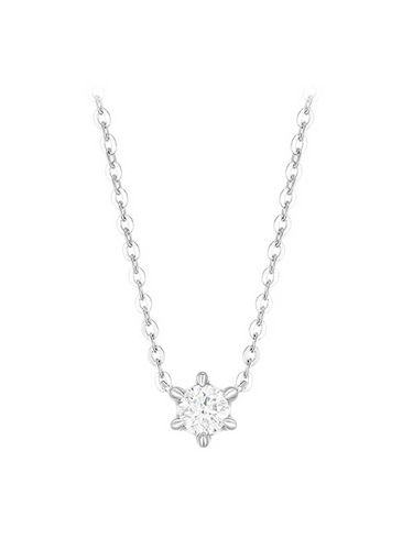 Mariebel 14K 0.1ct Dia Necklace - J.ESTINA - Modalova