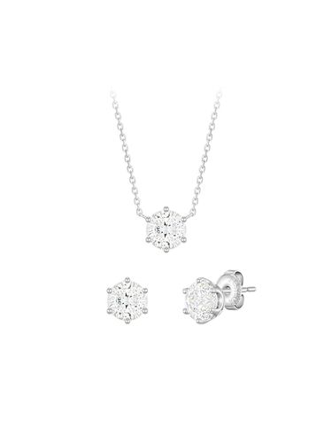 Whitemond Necklace + Earrings Set - J.ESTINA - Modalova