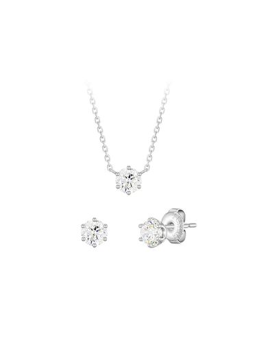 Whitemond Necklace + Earrings Set - J.ESTINA - Modalova