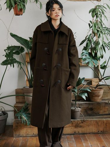 Cashmere Duffle Coat - Brown - malen - Modalova