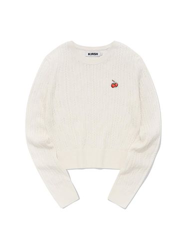 Small Cherry Cable Crop Knit [] - KIRSH - Modalova