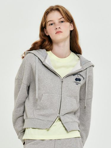 Cherry Arch Crop Hoodie Zip-Up [] - KIRSH - Modalova