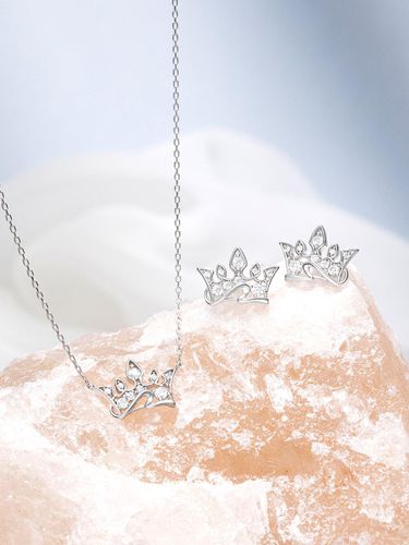 Tiara Necklace + Earring Set - J.ESTINA - Modalova