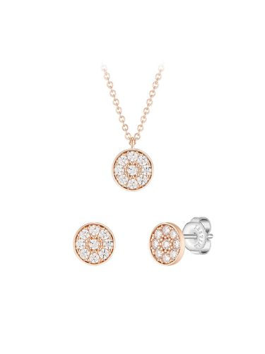 Sun Rise Necklace + Earrings Set - J.ESTINA - Modalova