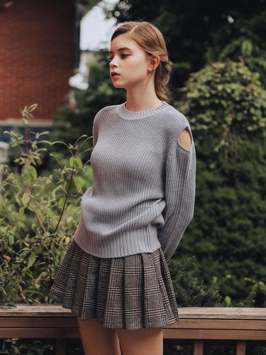 Shoulder Slits Round Neck Knit () - HYBERNAT - Modalova