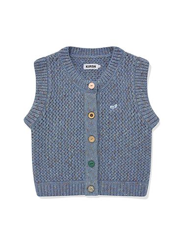 Button Detail Crop Knit Vest [Sky] - KIRSH - Modalova