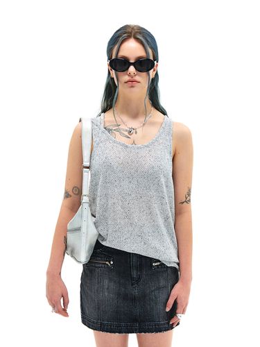 Cutout Sleeveless Top - Gray - Matin Kim - Modalova