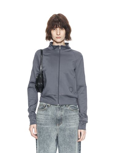 Piping Cropped Track Jacket - Gray - Matin Kim - Modalova